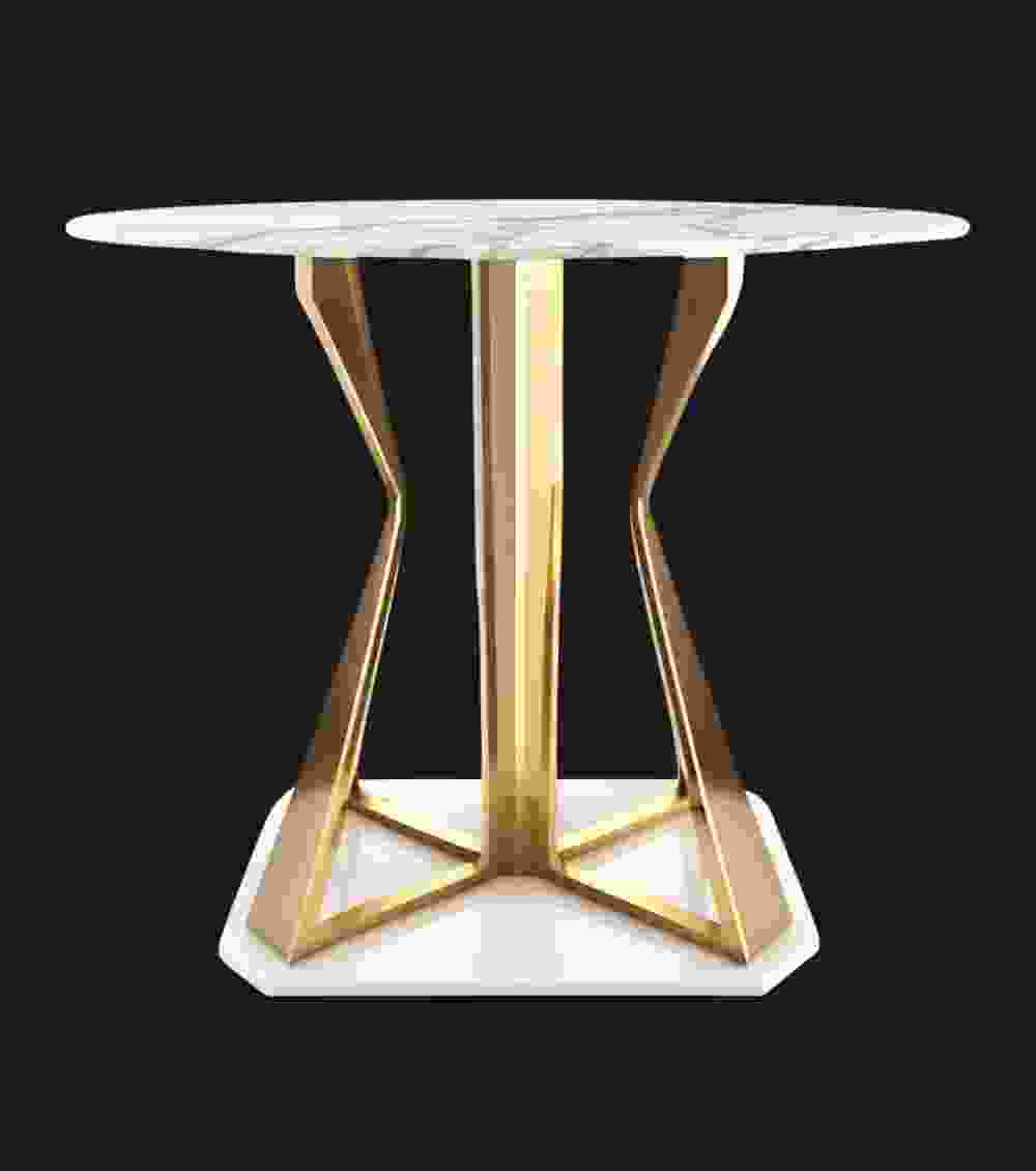 Round Steel Tea Table